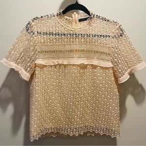 SOLD ZARA WOMEN - LARGE - Light Peach Color